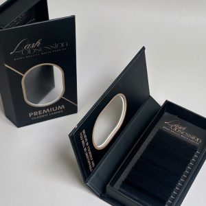 Premium Classic Lash Tray by Lash Obsession – matte black, fine lightweight lashes